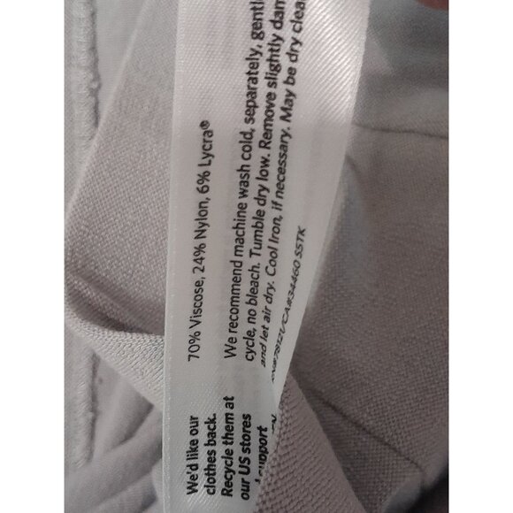 Eileen Fisher Textured Viscose Blend Wide Leg Casual Comfy Size 1X Pants Gray - Picture 6 of 8